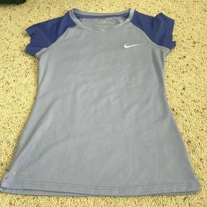 Small purple nike shirt